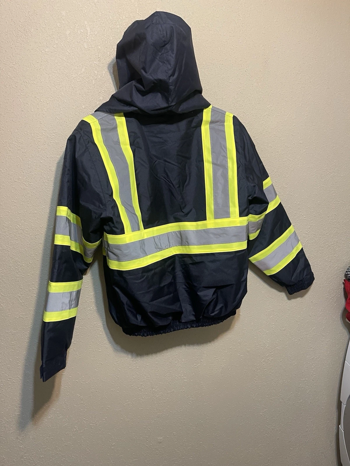 Riot Empire High Visibility Jacket 300yds Removable Hood Work Safety SZ L NEW - product detail image 6
