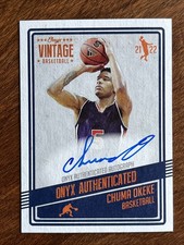 2021-22 Onyx Vintage Chuma Okeke #VACO Auto Rookie Georgia Orlando Cleveland