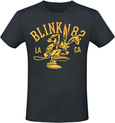 Blink-182 T-Shirt Herren Mascot schwarz Band-Merch, Bands
