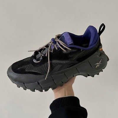 Reebok Zig Kinetica 2.5 Edge Black Bold Purple 28cm US10 Herren Sneaker