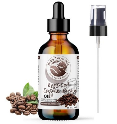 Roasted Coffee Bean Oil 100% Pure Skin Hair Face Anti-Aging Moisturizer