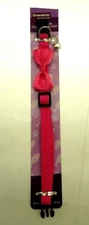 Cat Collar by Greenbrier Kennel Club ~ With Bell ~ Pink Pattern Bow Tie