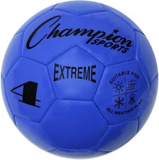 Champion Sports Extreme Soccer Ball, Size 4 - Blue