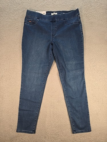 Nine West Jeans Heidi Pull On Skinny Women's Size 16 Nedda Blue NEW