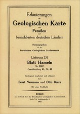 Geologische Erläuterung Hameln Weserbergland...