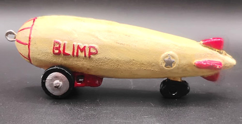 Vintage Style Blimp Toy Car Cast Metal Zeppelin Airship Toy