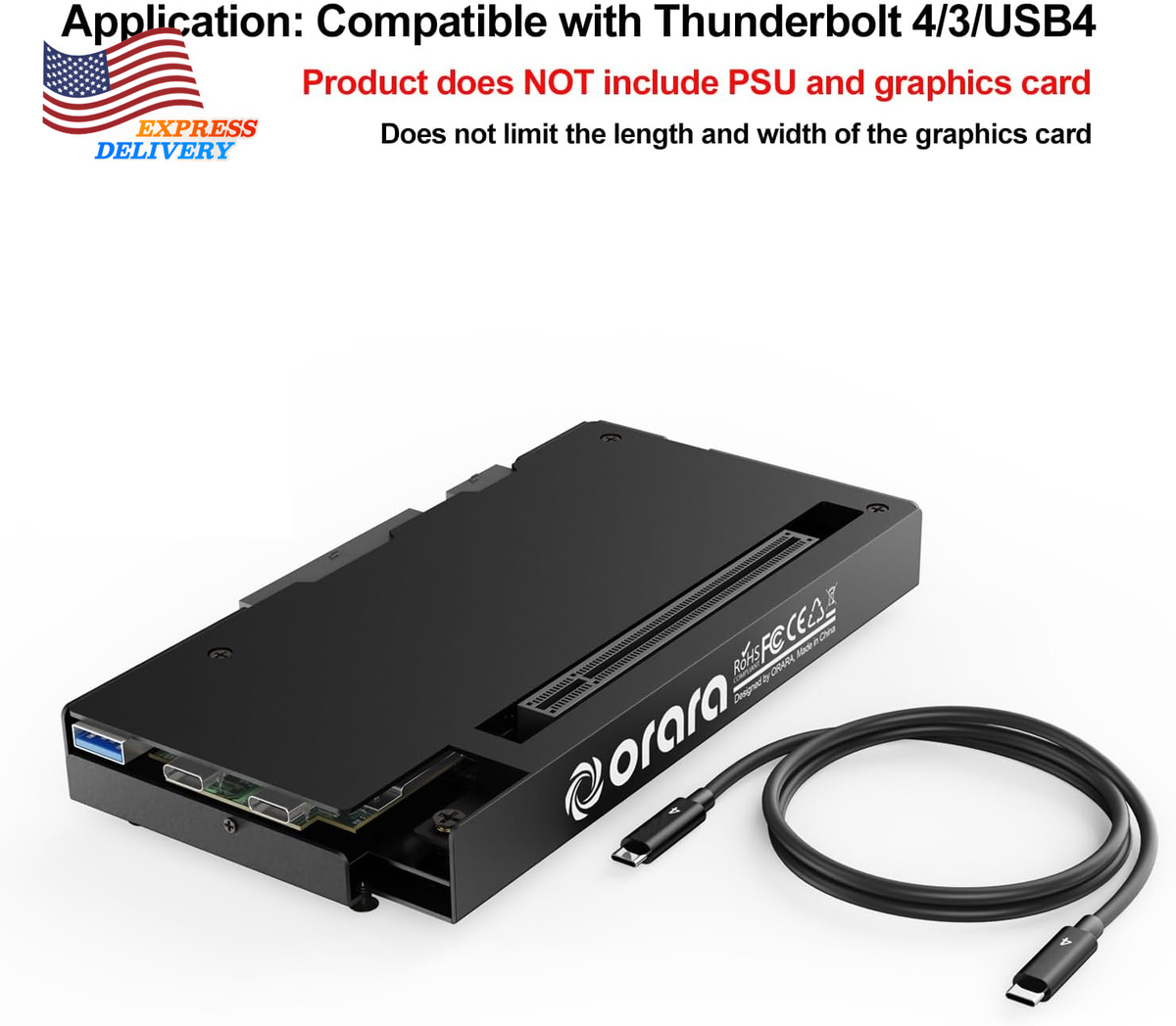 External GPU Dock Station Mini Egpu Enclosure Only Compatible