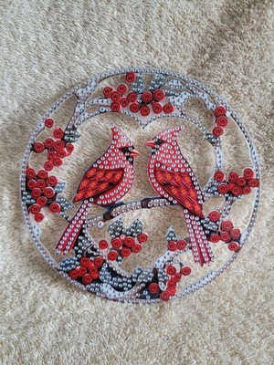 Cardinal Suncatcher Diamond Painting