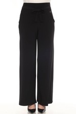 Joseph Ribkoff Belted Pull On Wide Leg Pants Black