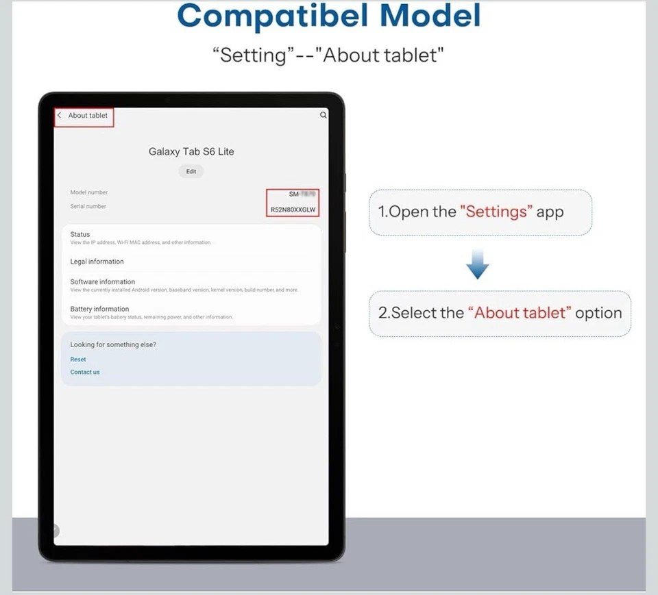 Premium Tempered Glass Screen Protector For Galaxy Tab S6 Lite. - Image 2 of 4