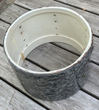 1960s Ludwig Black Sparkle Pearl Tom Drum 13x9" White Reso Shell Rings Heads