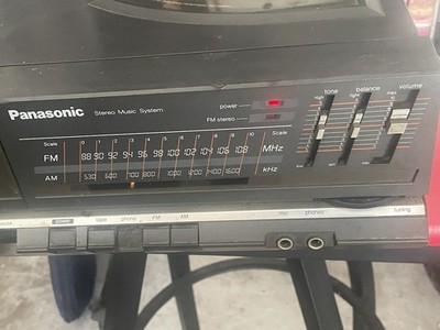 Panasonic SG-X7 Stereo Music System, Tape Player, AM/FM, Turntable