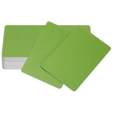 20Pcs Inkjet PVC ID Cards, Smooth Double Side Card for Inkjet Printer, Green