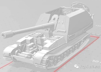 3D Printed 1/72 D Series GW tiger Tank with Full Internal Structure Unpainted