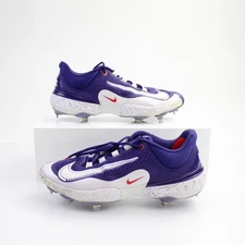 TCU Horned Frogs Nike Alpha Huarache Baseball Cleat Men's Purple/White Used