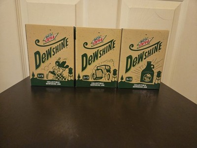 2015 Mountain Dew  Collectible DEWSHINE Jars  1 thru 3