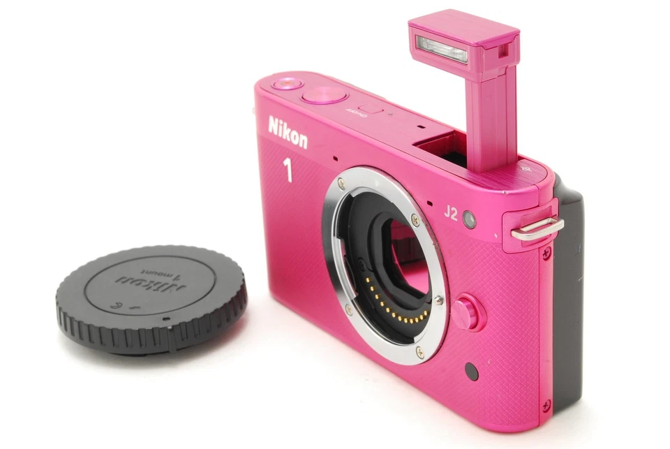 [ Near MINT ] NIKON 1 J2 Pink Mirrorless Digital Camera Body w/Strap From Japan - Image 4 of 4