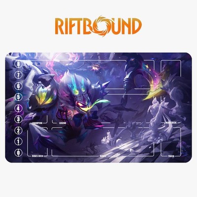 Fiddlesticks Riftbound Playmat League of Legends Playmat+Bag Trading Game Mat 12