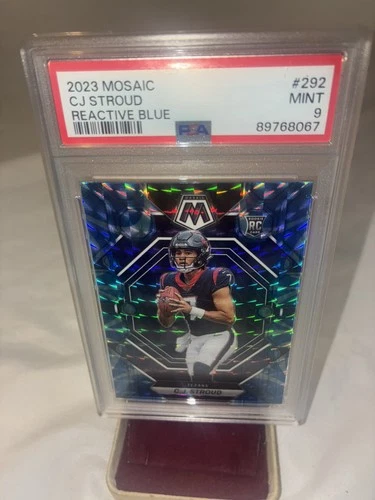 2023 Panini Mosaic CJ Stroud #292  Reactive Blue Rookie Houston Texans