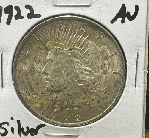 1922 Peace Dollar  90% Silver AU