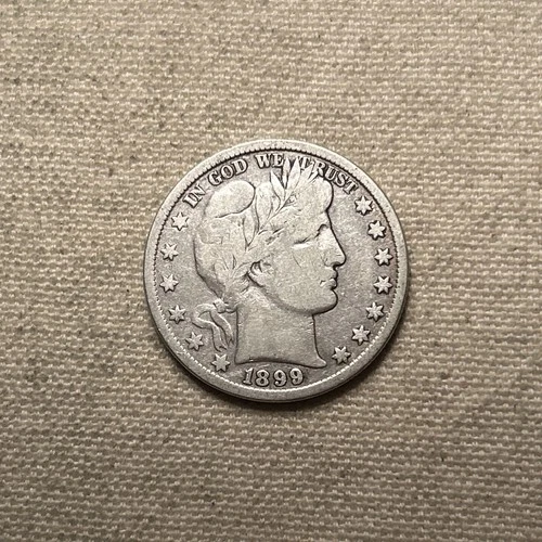 1901-P Fine FN F+ Sharp Details Barber Silver Half Dollar 50C Philadelphia ZM