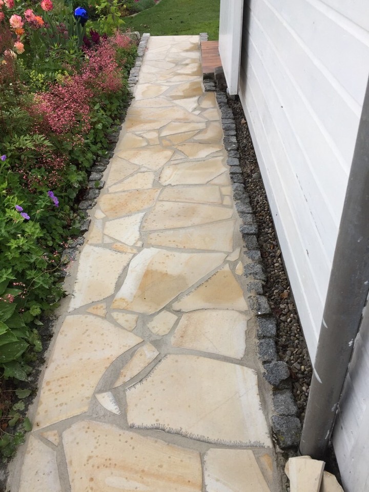 8-12mm Bodenplatte Naturstein Polygonalplatten Fliese Terassenplatte ...