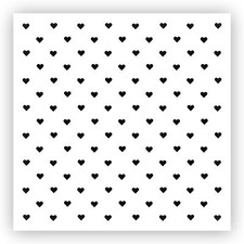 Heart Background 3 Stencil - Choose a Size - Laser-Cut Reusable Plastic