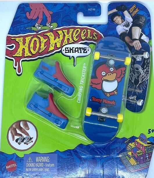 JCÉTÉ23 HOT WHEELS SKATE - TONY HAWK - PLANCHE À DOIGT AVEC SOULIERS  ASSORTIES - CAMIONS, ARMES ET SUPERHÉROS / Tech Deck