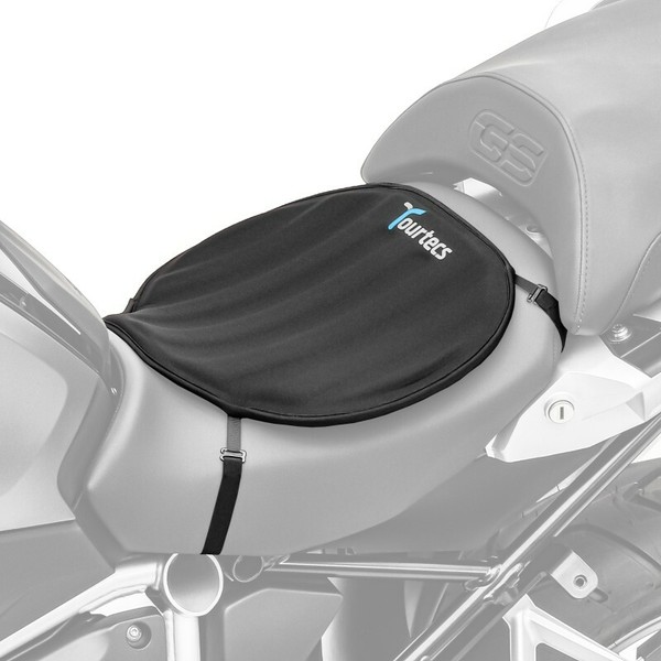 tourtecs - Motorrad Sitzauflage FüR Yamaha XVS 1300 Custom Schwarz Neopren L Gel-image
