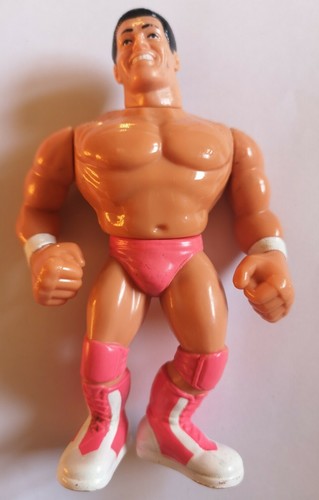 WWF Hasbro Rick The Model Martel Blue Card Vintage...