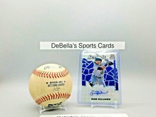 2021 panini mosaic Sam Hilliard autograph scr-sh prizm blue AUTO