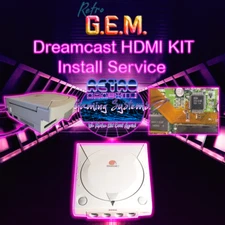 Sega Dreamcast Retro GEM HDMI Kit Install Service