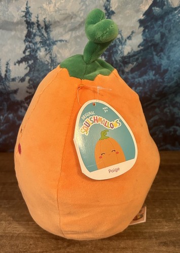NWT Squishmallow Paige the Pumpkin 8 Inches Plush Kellytoy Orange - Picture 4 of 7