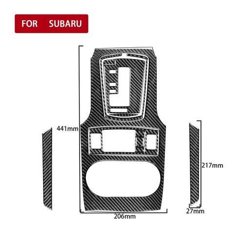 For Mitsubishi Eclipse 2006-2012 Carbon Fiber Center Console Left Side Panel Car - Picture 15 of 29