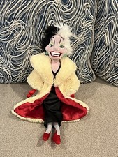 Cruella De Vil Disney Store Plush 22" 101 Dalmatians Authentic