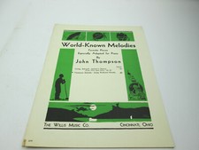 1932 World-Know Melodies John Thompson Viennese Melody Song Without Words