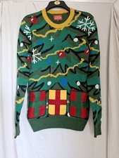 New green Christmas jumper size medium 