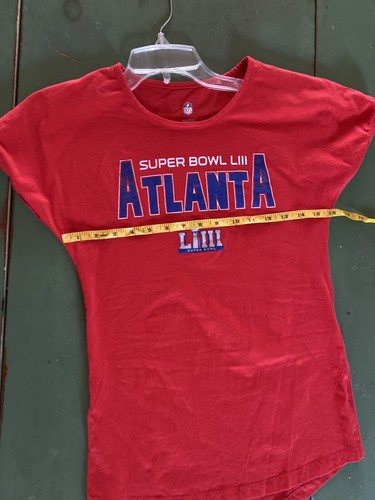 Super Bowl LIII Women’s Fitted Red T-Shirt Atlanta - Size M/L - Picture 4 of 7