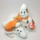 Vtg ty Halloween Ghost Beanies Plush Toys/Decor (2) Ghoul 2005 & Ghoulish 2006