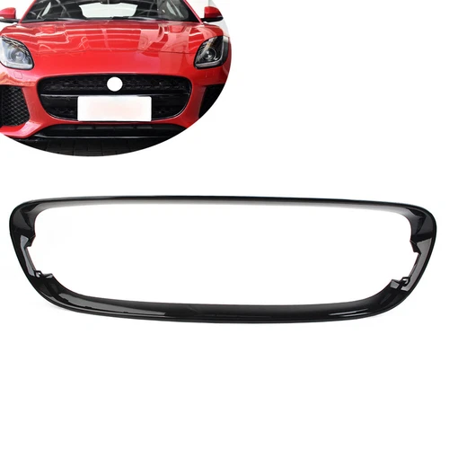 For F-Type 2014-2017 Black Front Bumper Grille Surround Molding T2R3563 - Picture 1 of 6