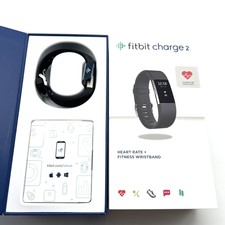NEW Fitbit Charge 2 HR Heart Rate Monitor Fitness Wristband Tracker Black