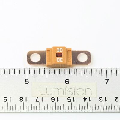 Premium 58V DC ANS MIDI Fuse 30A midifuse 30 amp 58VDC 6mm Bolt On - Orange