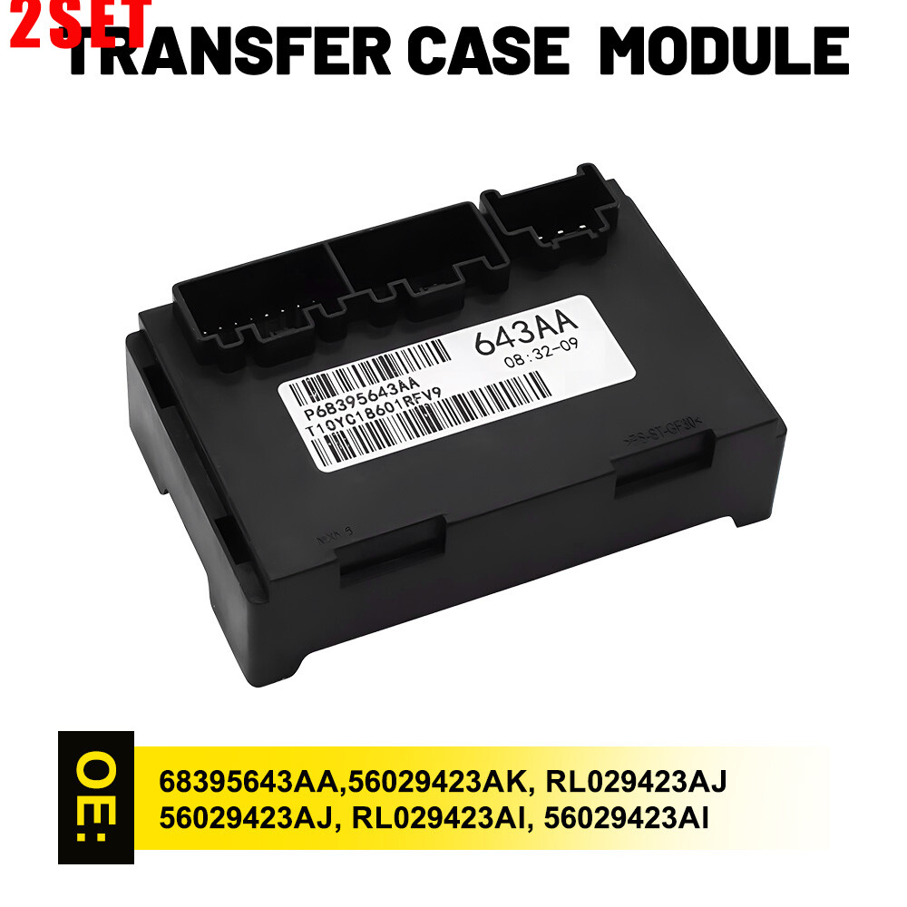 2-Pack Transfer Case Control Module 68395643AA Fits 2011-13 Jeep Grand Cherokee Durango