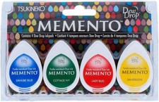 Tsukineko Memento Dew Drops Poduszka do stempli Zestaw 4 szt. - Prime Time