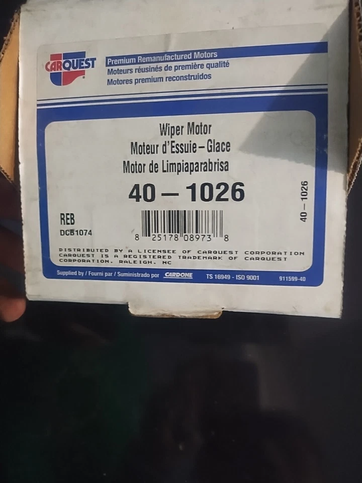 Motor limpador Cardone Federated Auto Parts 40-1026 REMANUFATURADO - Imagem 3 de 3