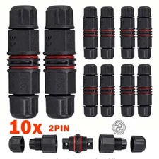 10PCS Junction Box Waterproof IP68 Electric Cable Wire Plug Connector Protection