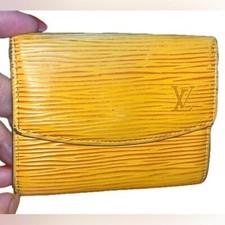 Louis Vuitton Wallet Yellow Epi Leather