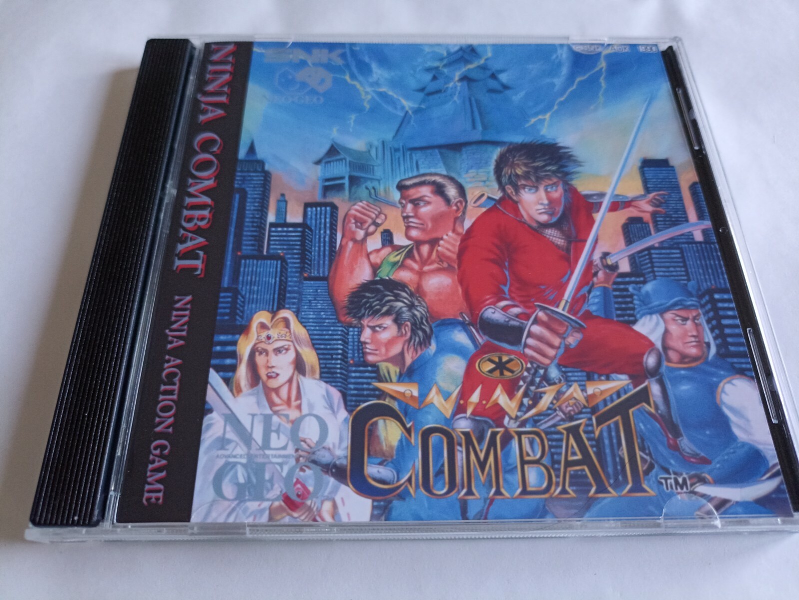 SNK Neo Geo CD CDZ Ninja Combat cover and case replacement