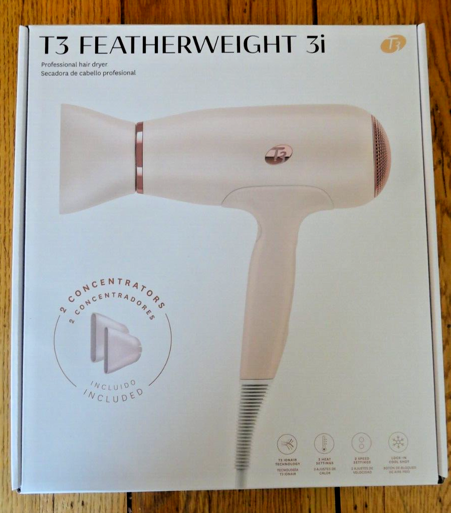 T3 Featherweight 3i Professional Hair Dryer Satin Rose Gold / Pink eBay