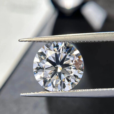 Moissanite Loose Gemstones Round Cut White D Color VVS1 GRA for Jewelry